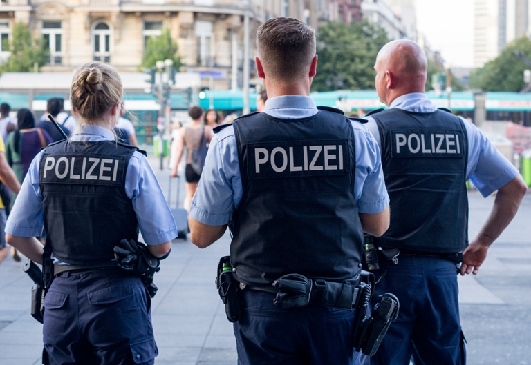 Polizeibeamte im Einsatz