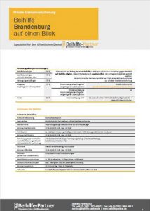 Beihilfe für Beamte in Brandenburg Tabelle PDF Download Übersicht