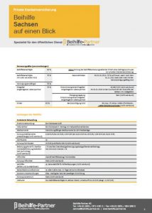 Beihilfe für Beamte in Sachsen Tabelle PDF Download Übersicht